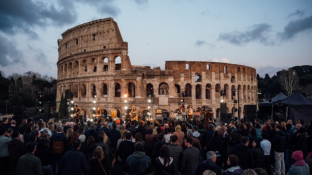 Kaleo performance at Rome's Colosseum filmed for upcoming